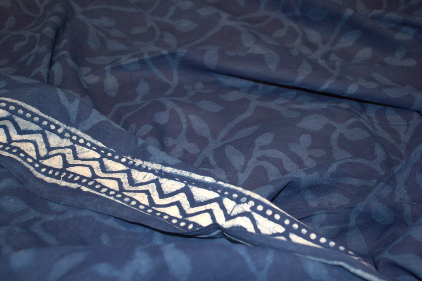 Mul cotton Saree Dabu print