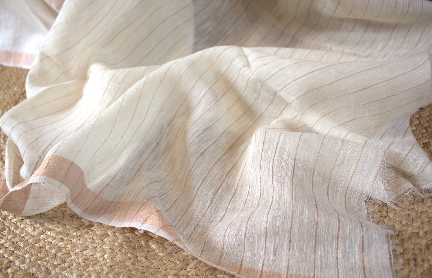 Pure Matka Silk white saree with honey bee weaving and running blouse