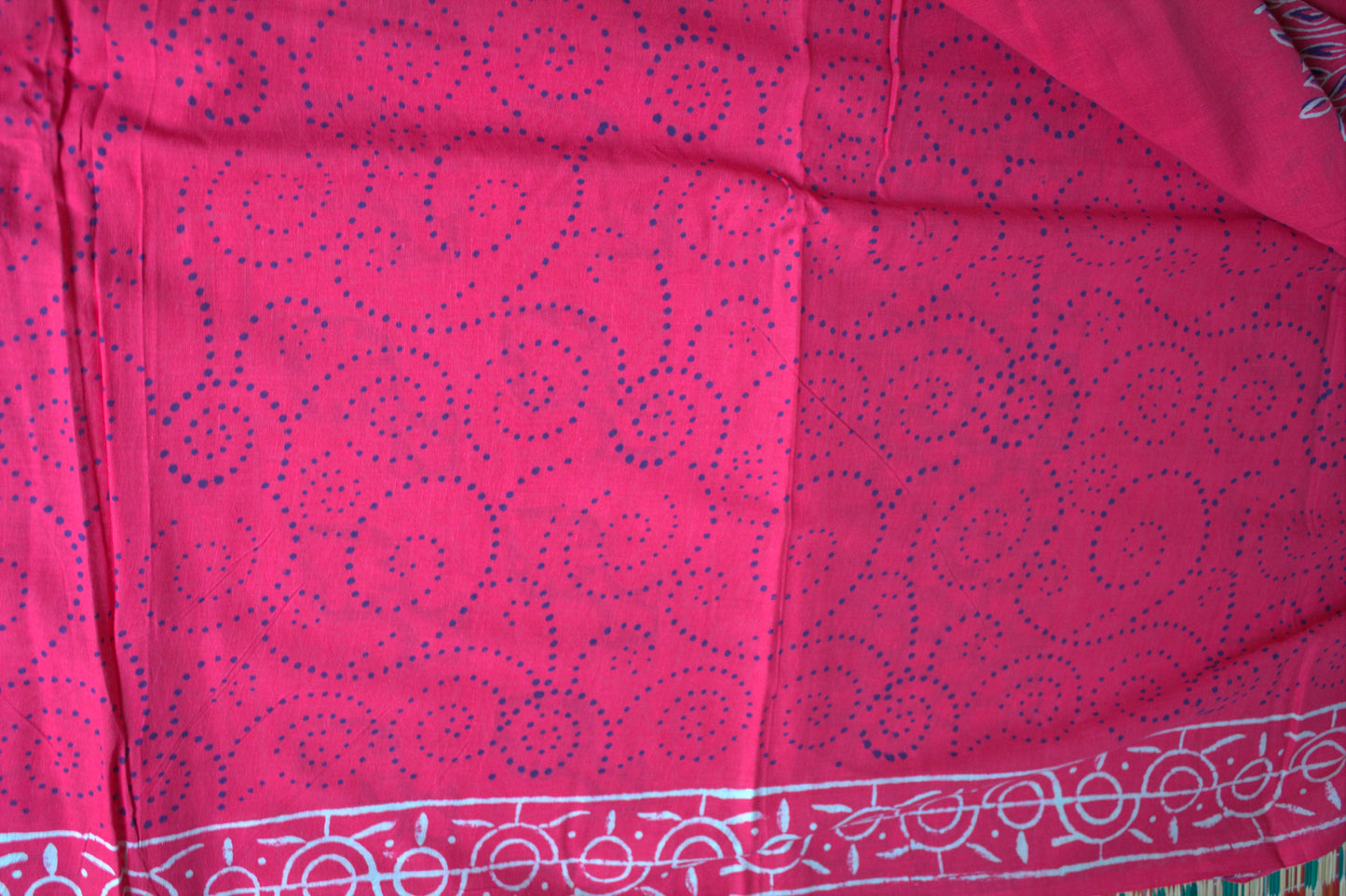 Mul cotton Red Saree Napthol Print