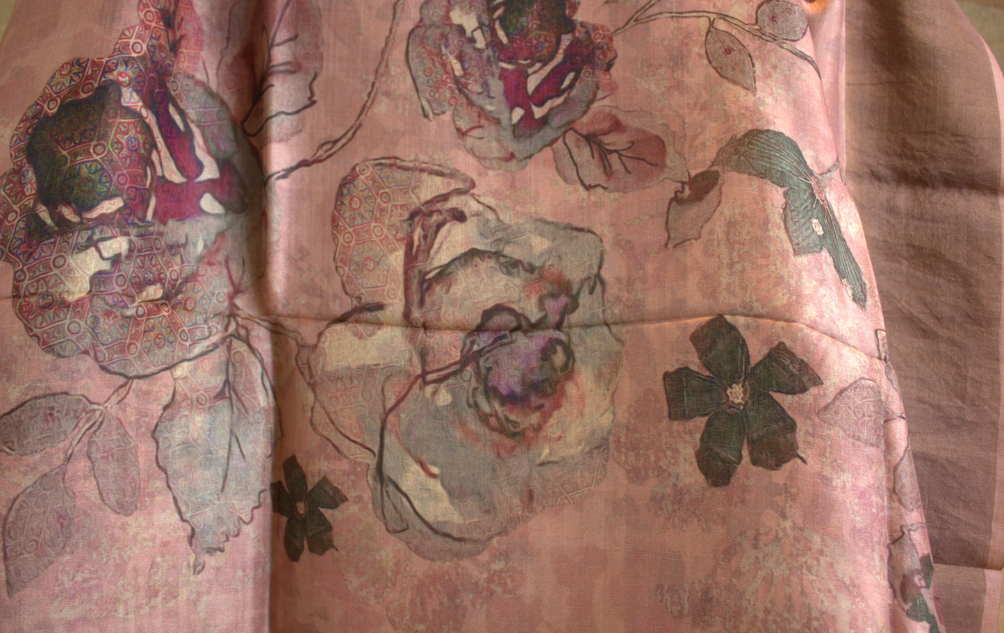 Pure Tussar silk Onion Pink saree with Zari border