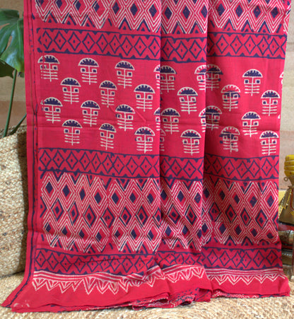 Mul Cotton Saree Napthol print
